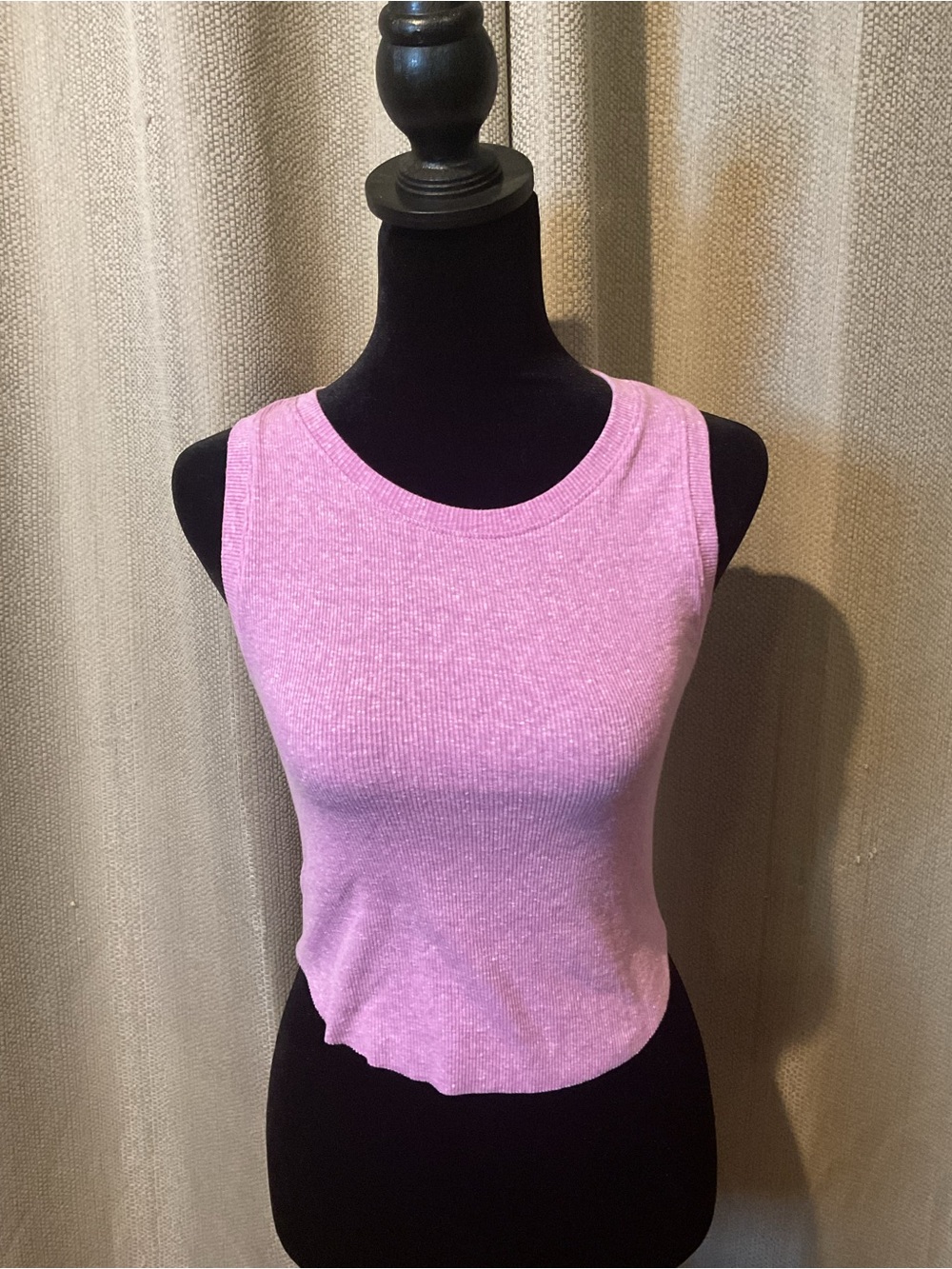 NWOT American Eagle Pink Ribbed Sleeveless Tank Top - Women S